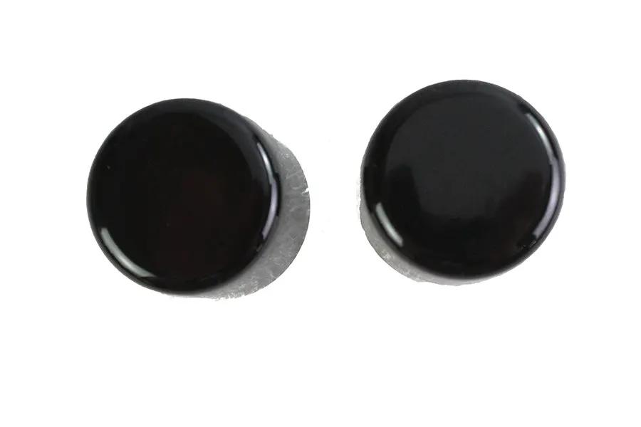 V-Twin Large Magnetic Docking Points Cover Set Gloss Black - Part C77-0098GB by V-Twin