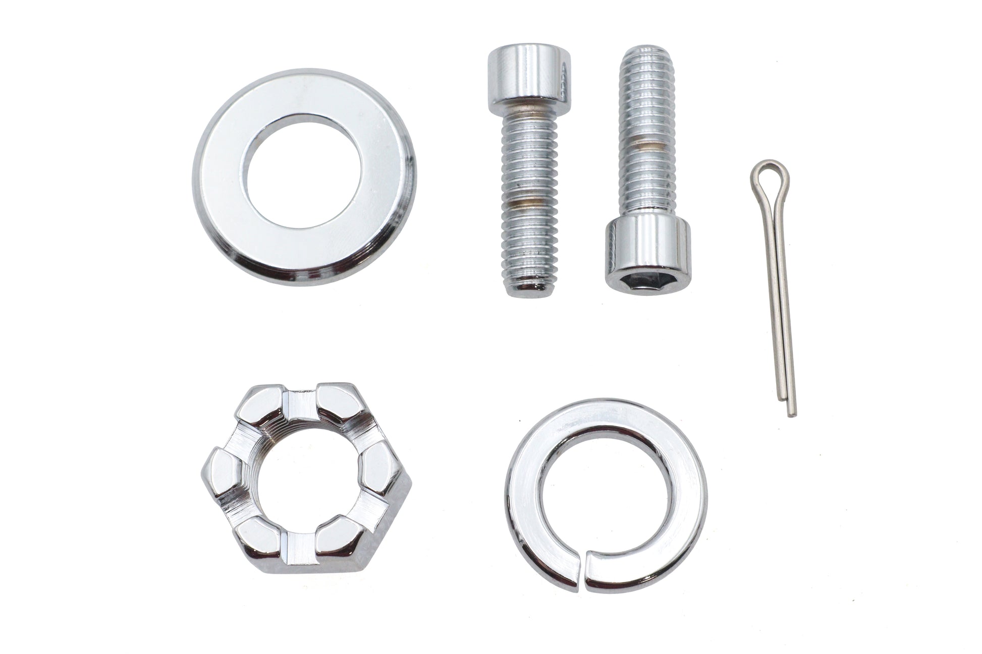 Ultima Chrome Rear Axle Nut Kit for 250 Series Rigid Frame
