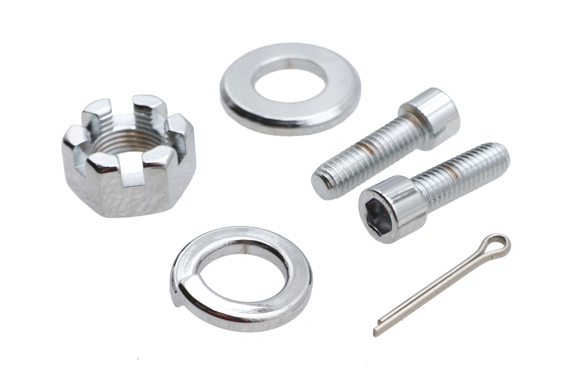 Ultima Chrome Rear Axle Nut Kit for 250 Series Rigid Frame
