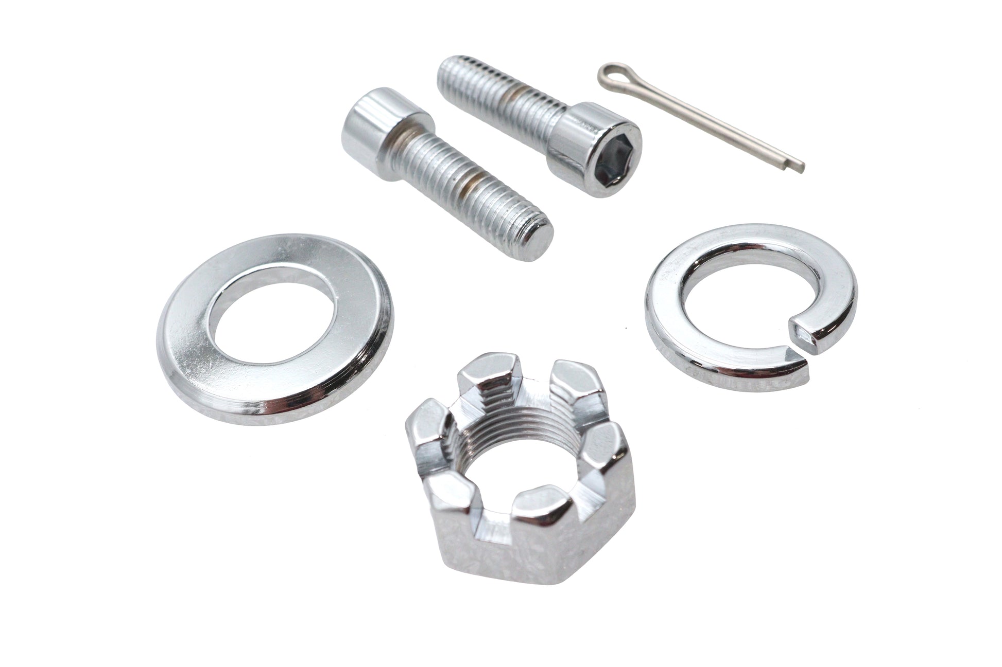 Ultima Chrome Rear Axle Nut Kit for 250 Series Rigid Frame