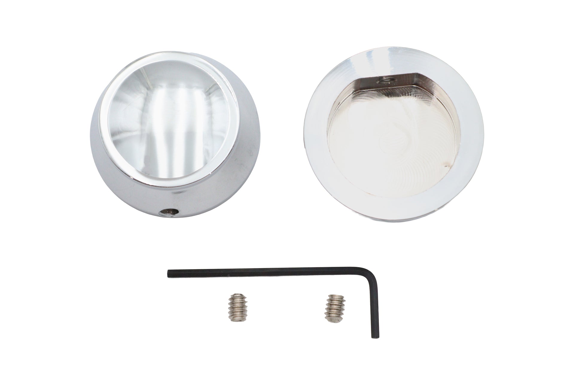 V-Twin Chrome Swingarm Pivot Caps for Harley Davidson XL (2004-2013)