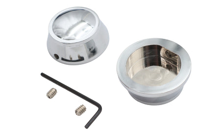 V-Twin Chrome Swingarm Pivot Caps for Harley Davidson XL (2004-2013)