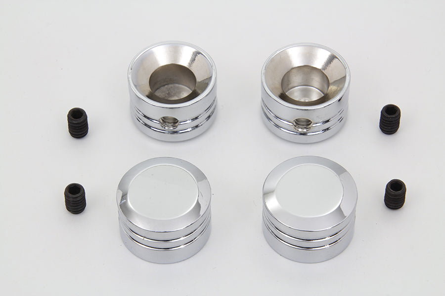 V-Twin Head Bolt Cover Set Chrome for Harley Davidson FXD (1999-2008)