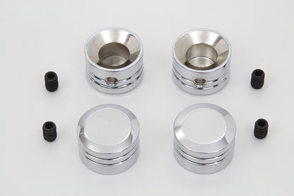 V-Twin Head Bolt Cover Set Chrome for Harley Davidson FXD (1999-2008)