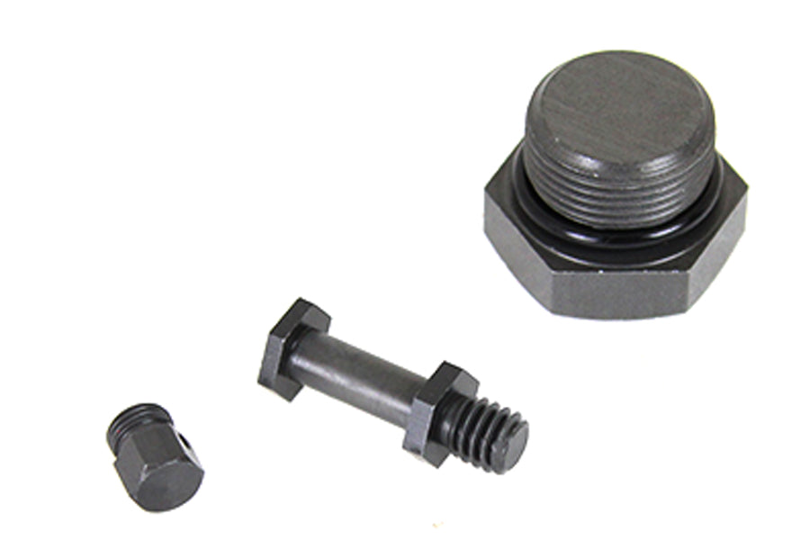 V-Twin Parkerized Transmission Plug and Stud Kit for Harley Davidson EL Models