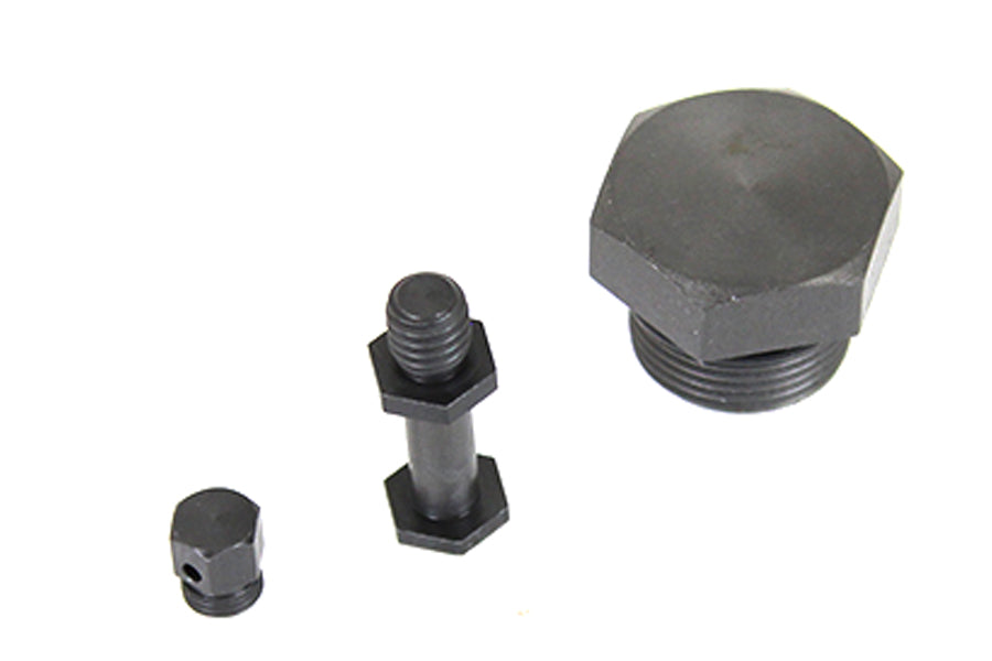 V-Twin Parkerized Transmission Plug and Stud Kit for Harley Davidson EL Models