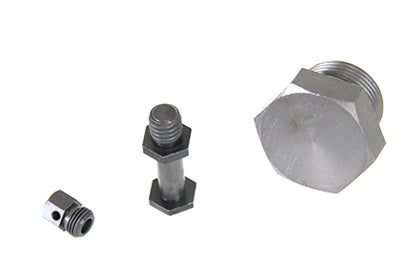V-Twin Parkerized Transmission Plug and Stud Kit for Harley Davidson EL Models