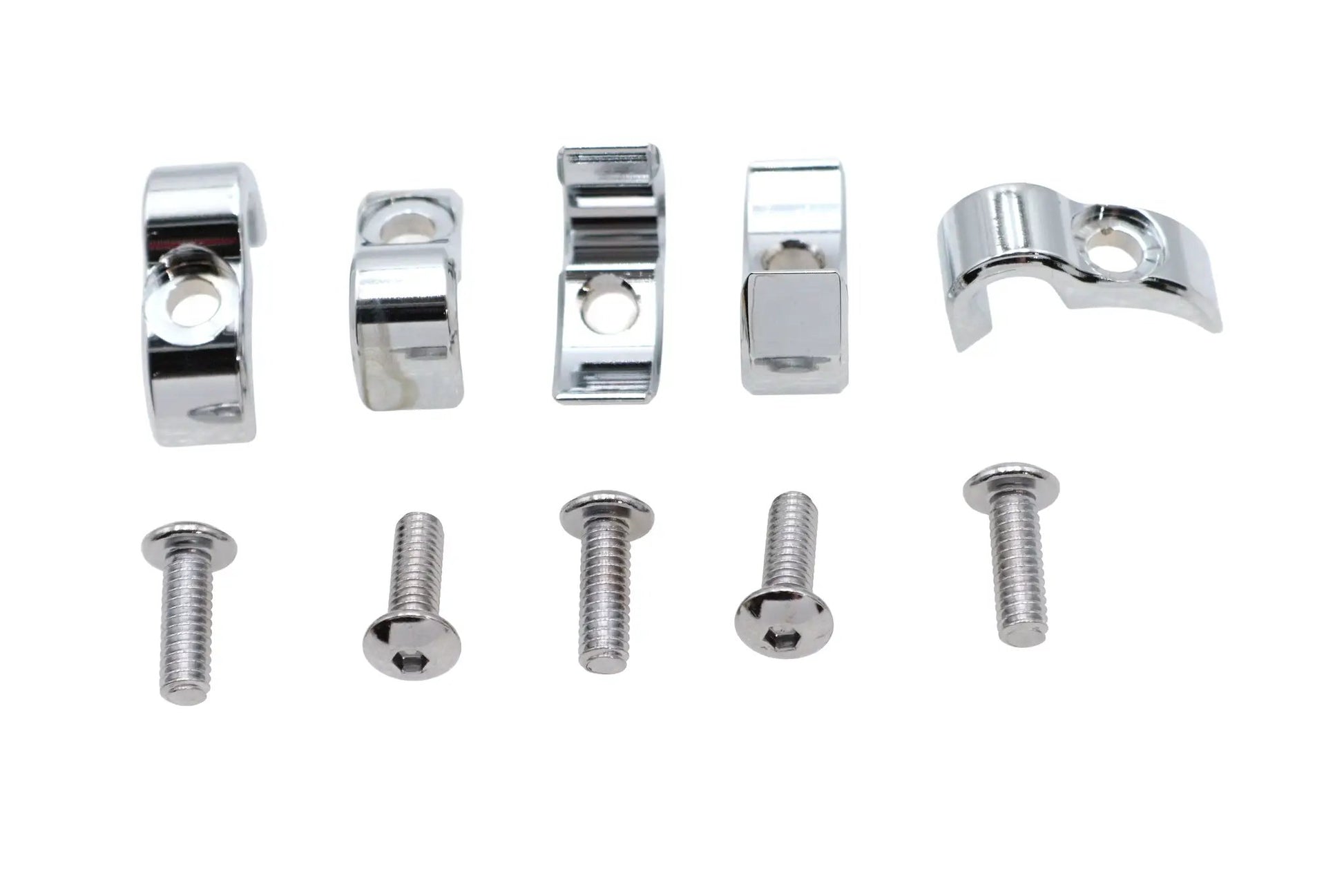 V-Twin Chrome 1/4 Inch G Clamp for Wiring and Line Support Part Number 11-0264C by V-Twin