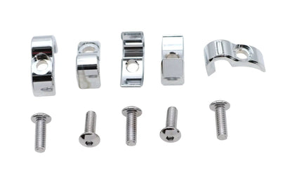 V-Twin Chrome 1/4 Inch G Clamp for Wiring and Line Support Part Number 11-0264C by V-Twin