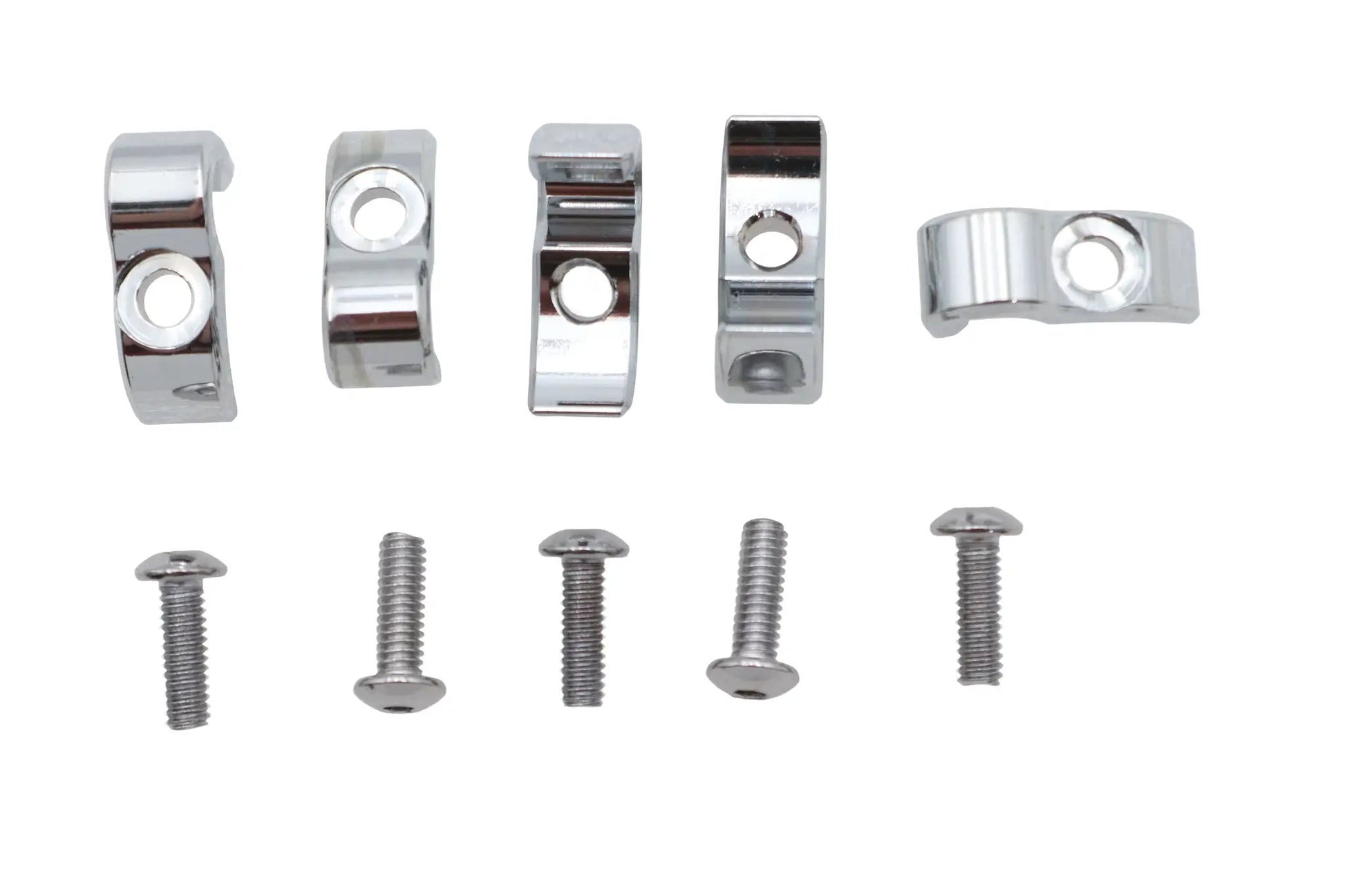 V-Twin Chrome 1/4 Inch G Clamp for Wiring and Line Support Part Number 11-0264C by V-Twin