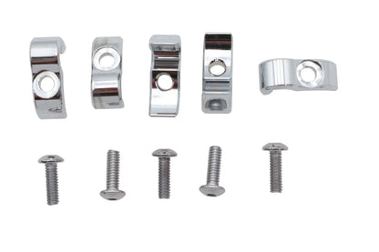 V-Twin Chrome 1/4 Inch G Clamp for Wiring and Line Support Part Number 11-0264C by V-Twin