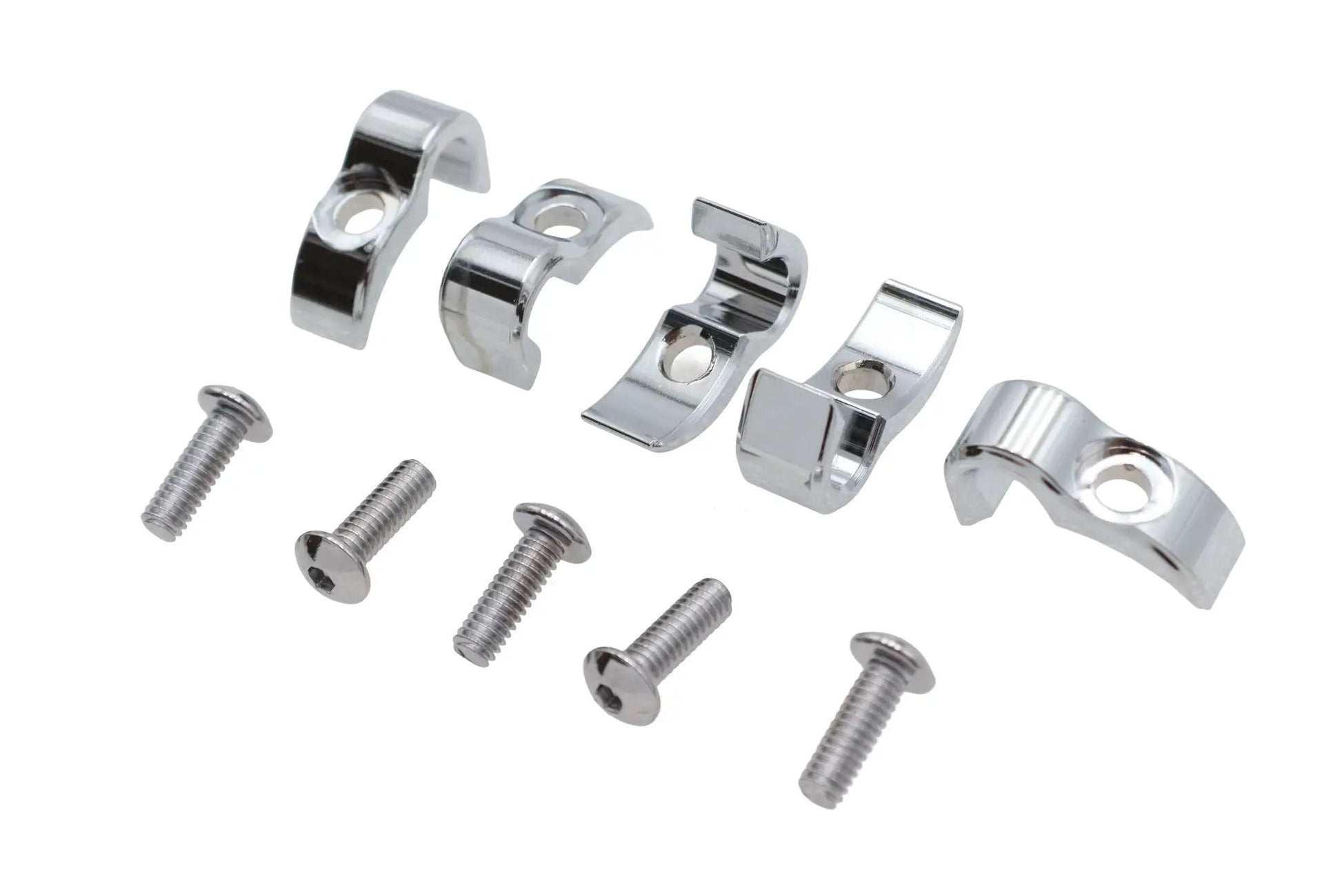 V-Twin Chrome 1/4 Inch G Clamp for Wiring and Line Support Part Number 11-0264C by V-Twin