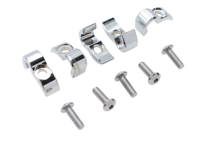V-Twin Chrome 1/4 Inch G Clamp for Wiring and Line Support Part Number 11-0264C by V-Twin