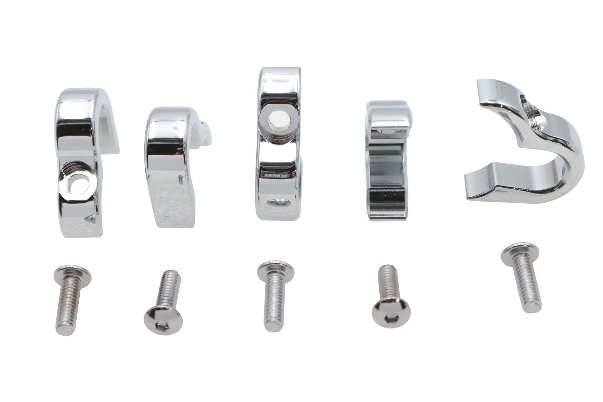 V-Twin Chrome 7/16 Inch G Clamp for Wiring and Line Securing - Part Number 11-0265C by V-Twin