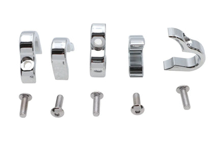 V-Twin Chrome 7/16 Inch G Clamp for Wiring and Line Securing - Part Number 11-0265C by V-Twin