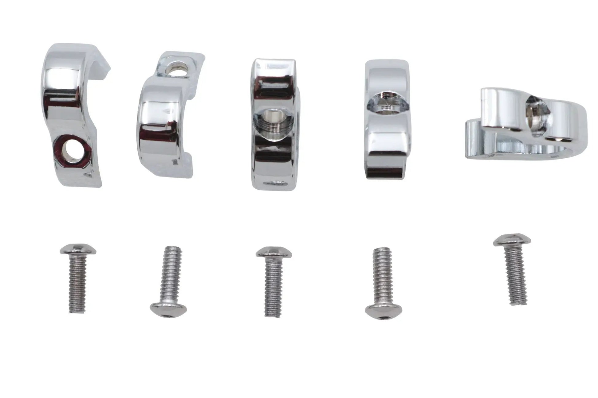 V-Twin Chrome 7/16 Inch G Clamp for Wiring and Line Securing - Part Number 11-0265C by V-Twin