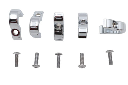 V-Twin Chrome 7/16 Inch G Clamp for Wiring and Line Securing - Part Number 11-0265C by V-Twin