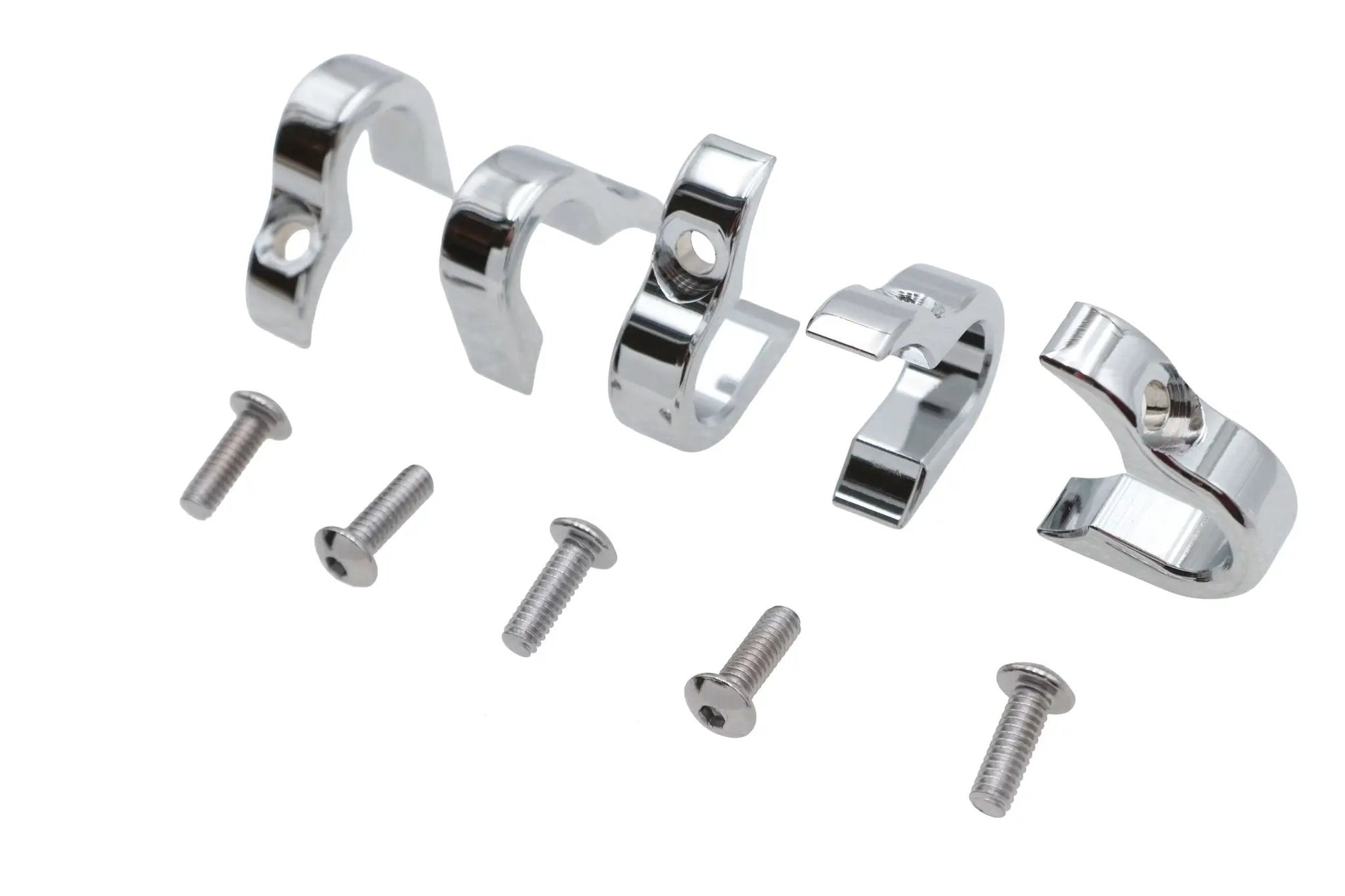 V-Twin Chrome 7/16 Inch G Clamp for Wiring and Line Securing - Part Number 11-0265C by V-Twin
