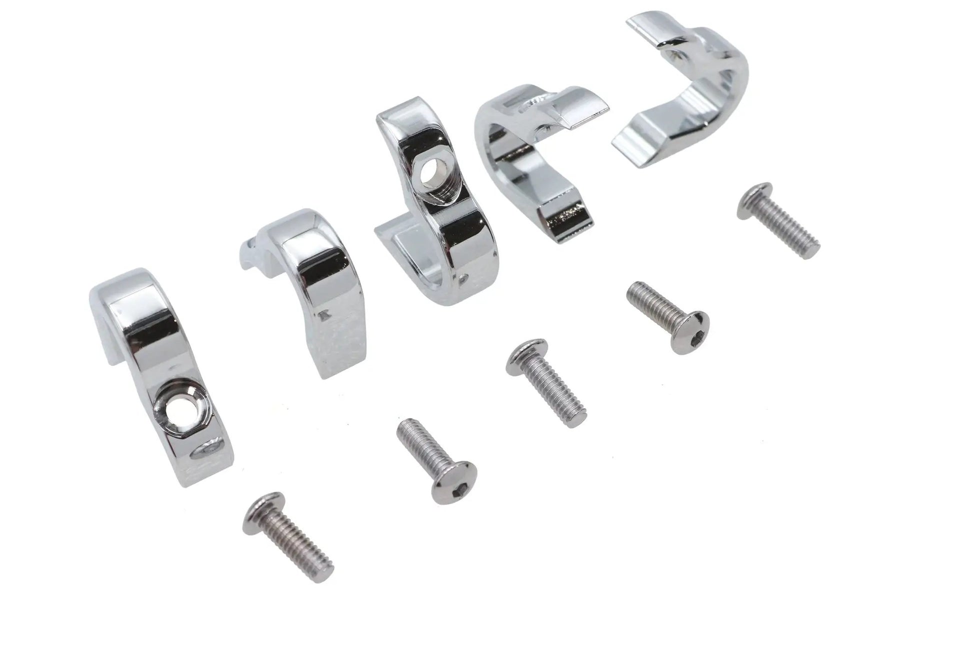 V-Twin Chrome 7/16 Inch G Clamp for Wiring and Line Securing - Part Number 11-0265C by V-Twin