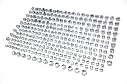 V-Twin Wyatt Gatling Chrome Cap Assortment (Part Number 45-6659K-100) by V-Twin
