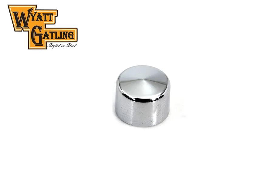 V-Twin Wyatt Gatling Chrome 1/4 Inch Allen Head Bolt Caps (25 Pack) by V-Twin