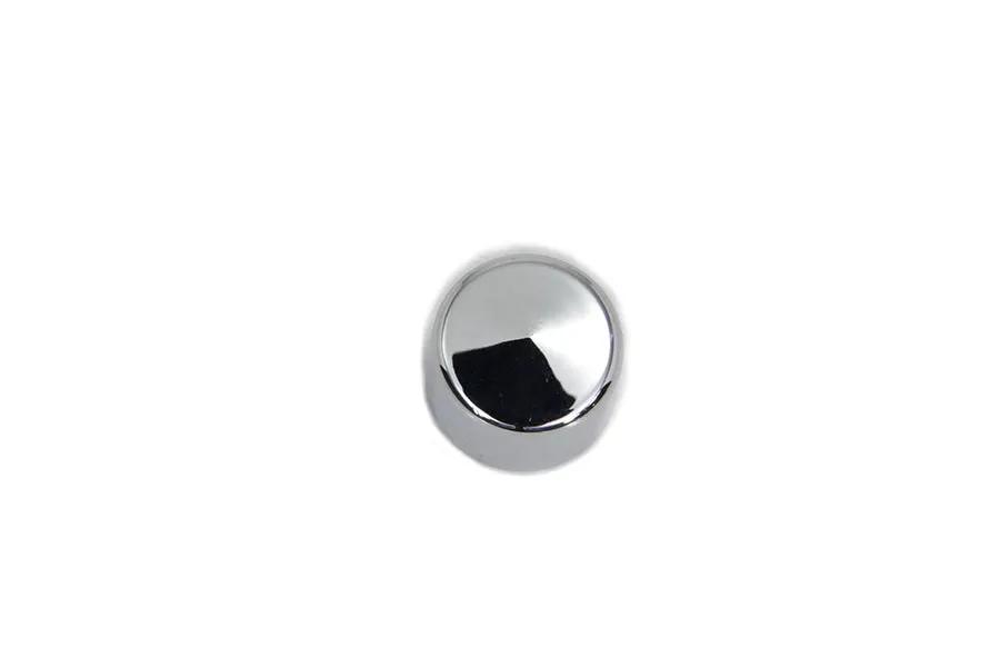 V-Twin Wyatt Gatling Chrome 1/4 Inch Allen Head Bolt Caps (25 Pack) by V-Twin