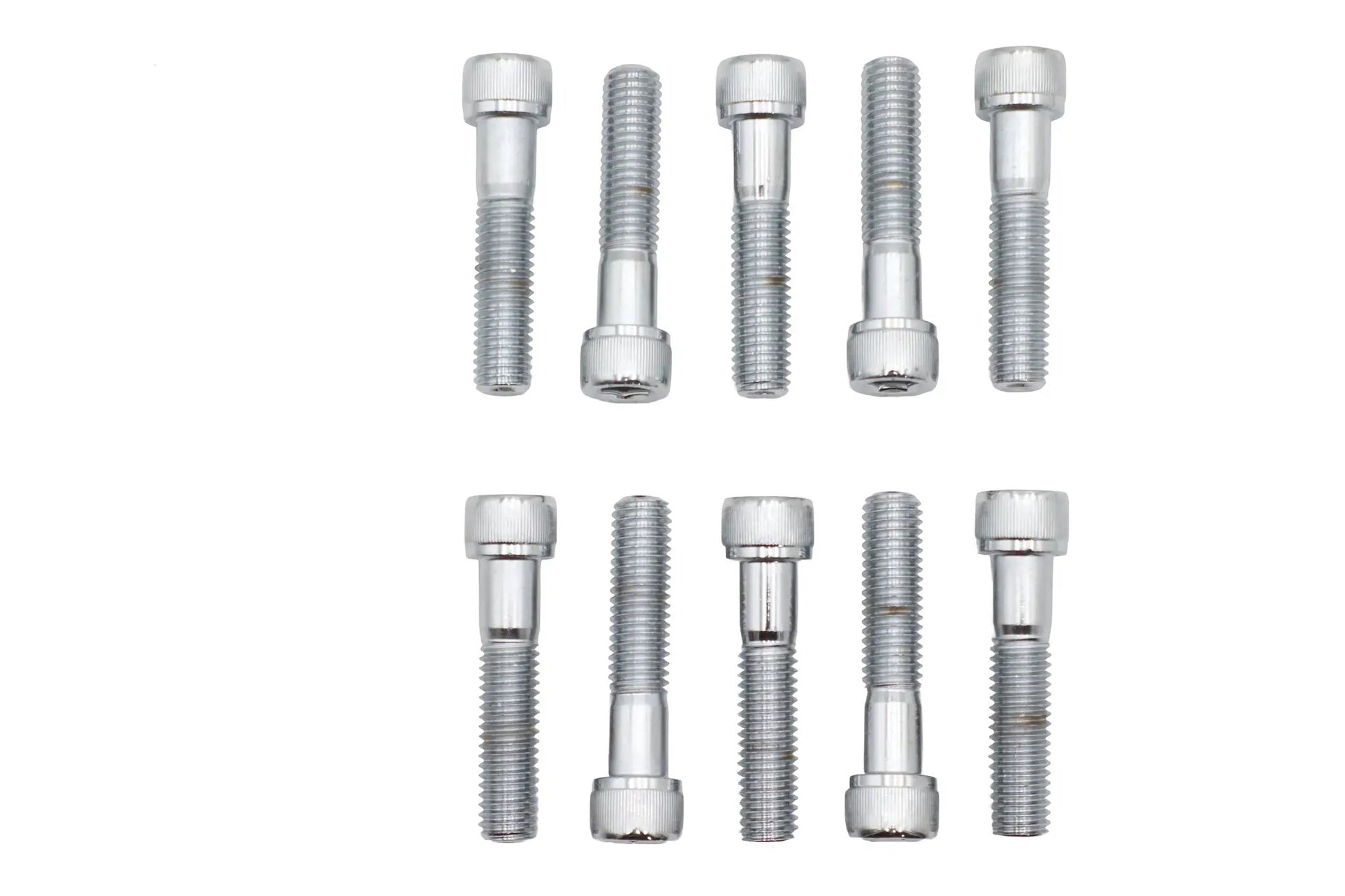V-Twin Allen Socket Cap Bolt Knurled Chrome 1/2-13 x 2-1/4 Inch Coarse Thread (Pack of 10) by V-Twin