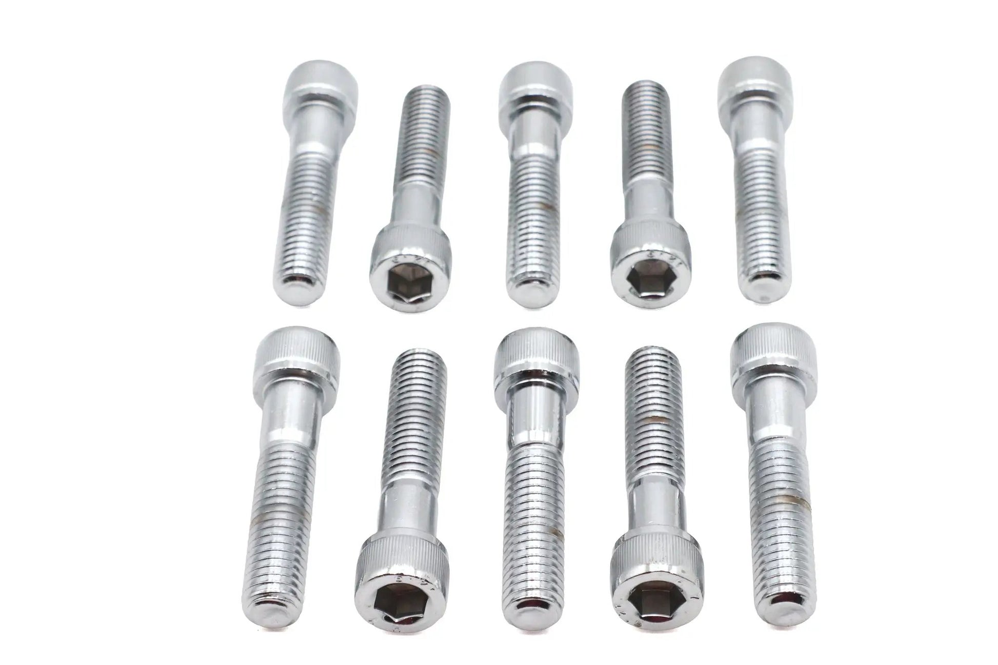 V-Twin Allen Socket Cap Bolt Knurled Chrome 1/2-13 x 2-1/4 Inch Coarse Thread (Pack of 10) by V-Twin