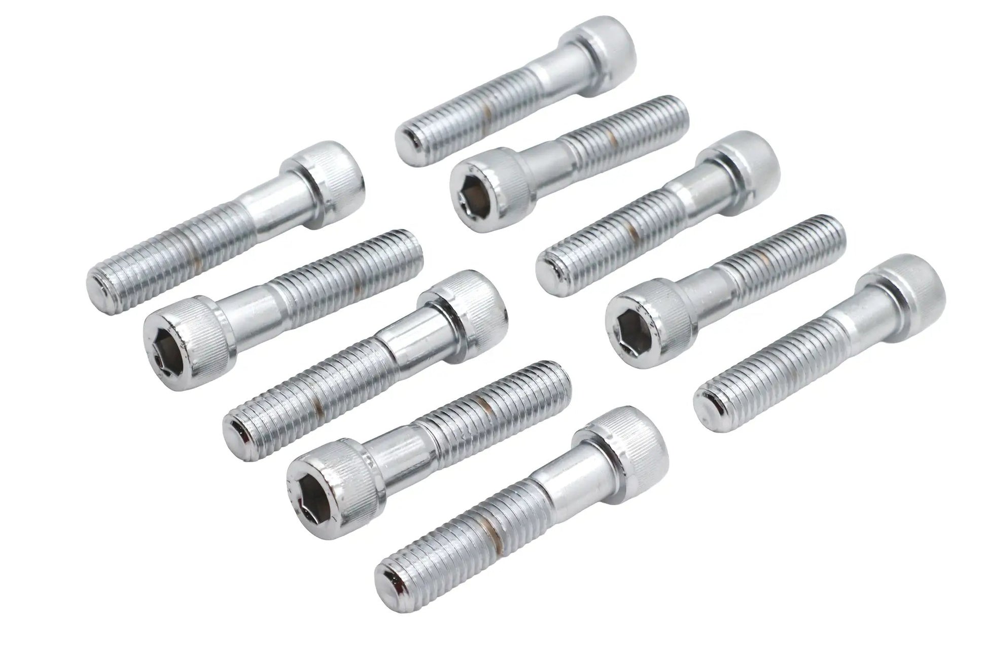 V-Twin Allen Socket Cap Bolt Knurled Chrome 1/2-13 x 2-1/4 Inch Coarse Thread (Pack of 10) by V-Twin