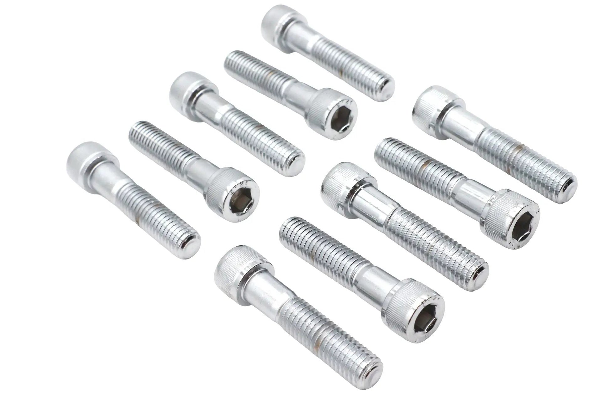 V-Twin Allen Socket Cap Bolt Knurled Chrome 1/2-13 x 2-1/4 Inch Coarse Thread (Pack of 10) by V-Twin