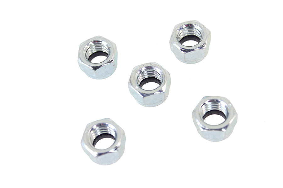 V-Twin Zinc Plated 7/16 inch-14 Nyloc Lock Nut (Part Number 52591351 *100'S)