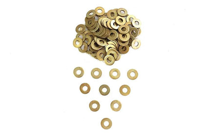 V-Twin Cadmium Plated 1/4 Inch Flat Washers - Pack of 100 by V-Twin