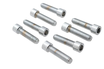 Ultima M8 Transmission Side Cover Screws Kit with Chrome Finish for Harley Davidson Models by Ultima