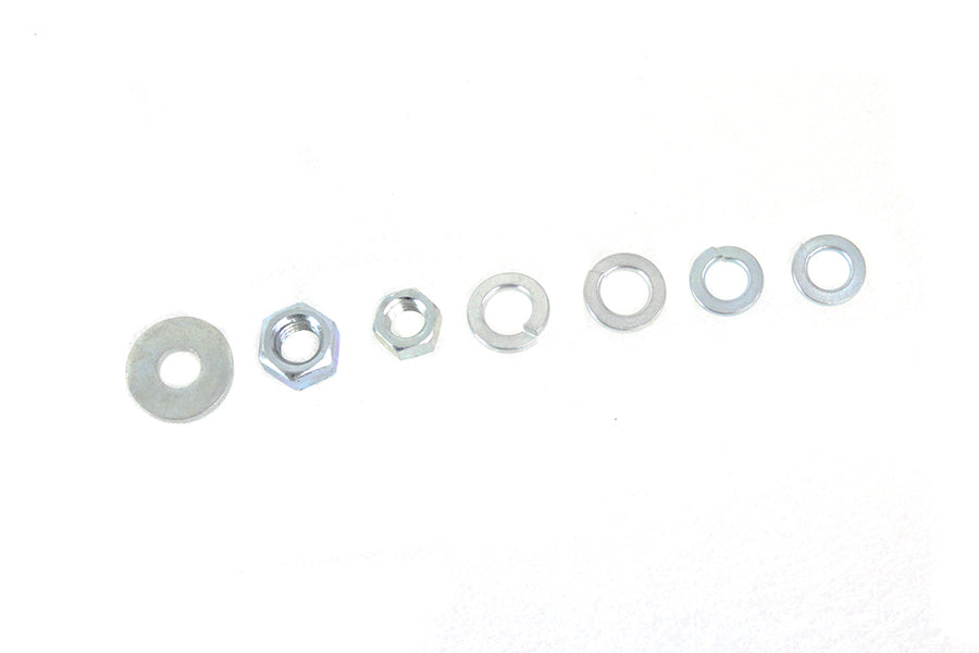 V-Twin Spring Fork Nut and Washer Kit Zicad Plated for Harley Davidson FL and EL 1941-1948