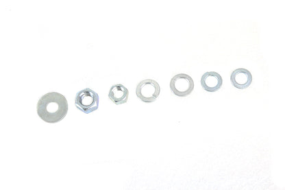 V-Twin Spring Fork Nut and Washer Kit Zicad Plated for Harley Davidson FL and EL 1941-1948