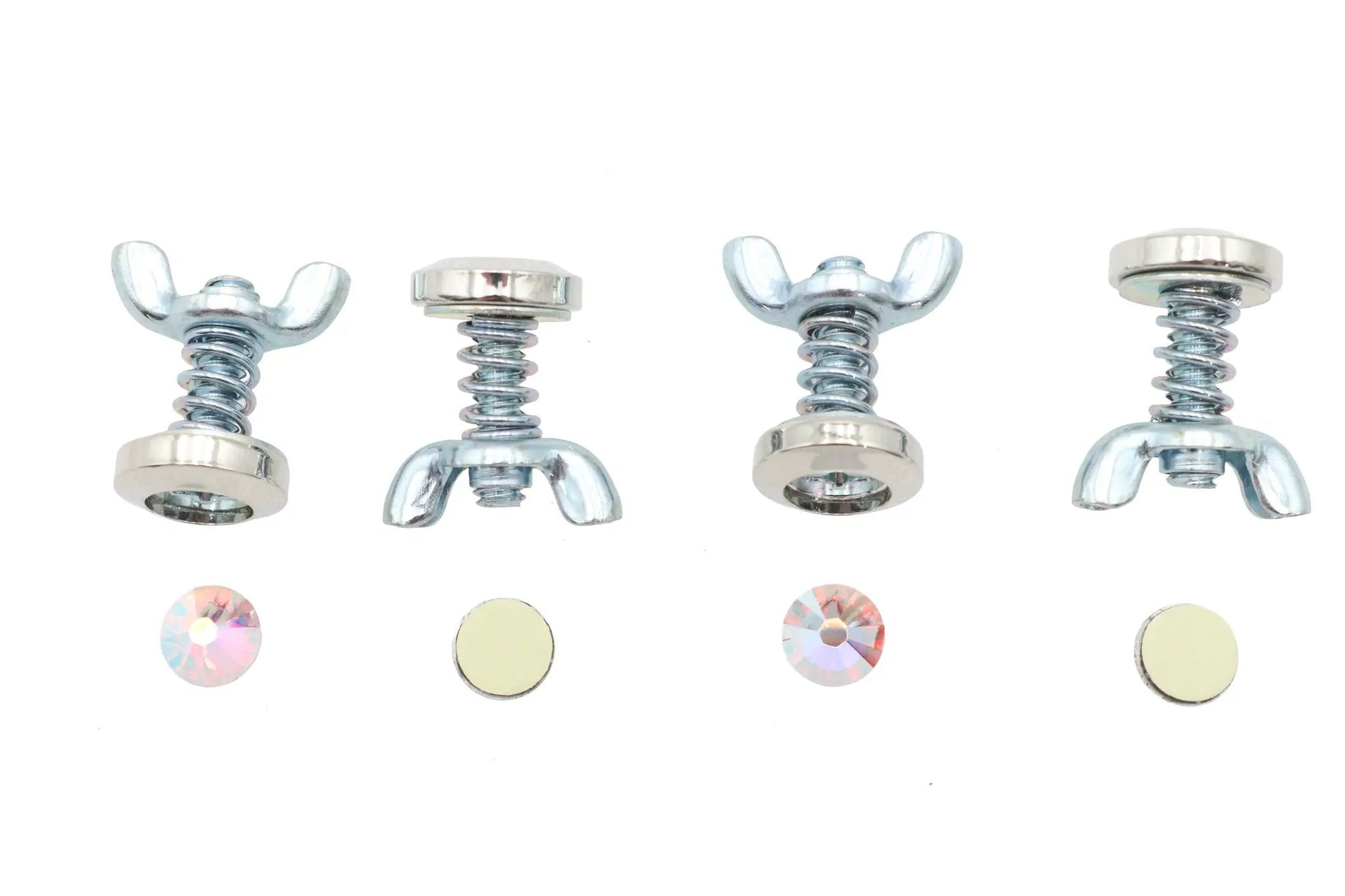 V-Twin Pearl Style License Plate Bolt Set - 4 Piece Kit by V-Twin