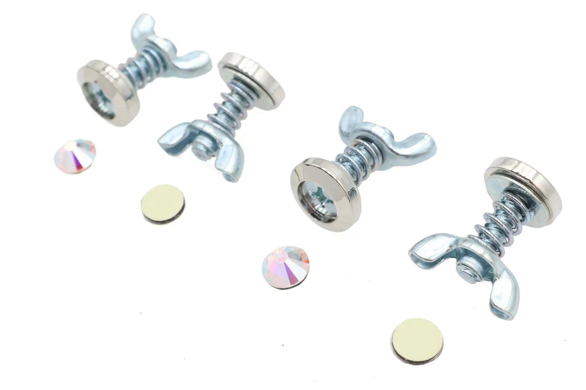 V-Twin Pearl Style License Plate Bolt Set - 4 Piece Kit by V-Twin
