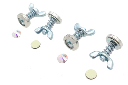 V-Twin Pearl Style License Plate Bolt Set - 4 Piece Kit by V-Twin