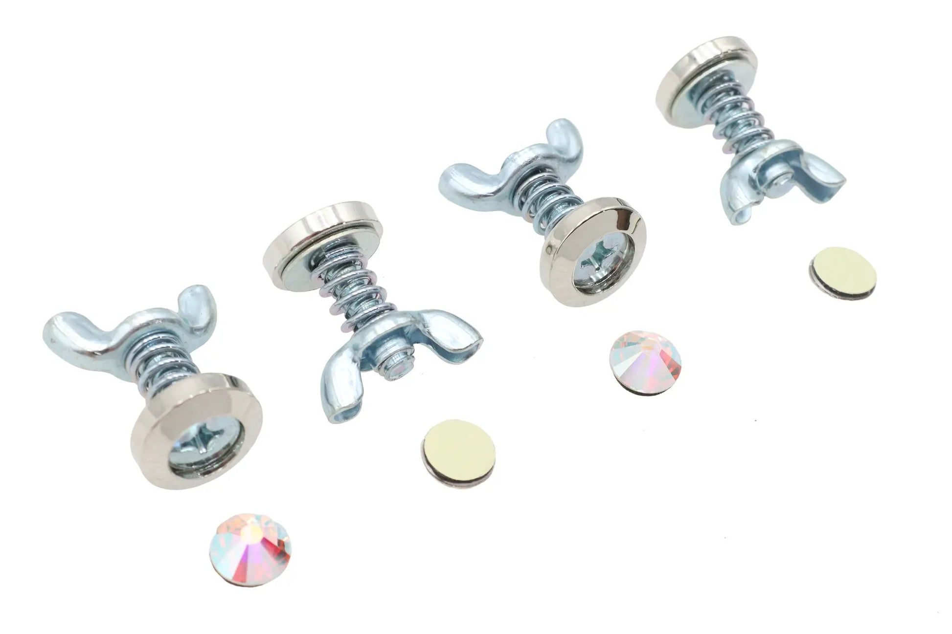 V-Twin Pearl Style License Plate Bolt Set - 4 Piece Kit by V-Twin