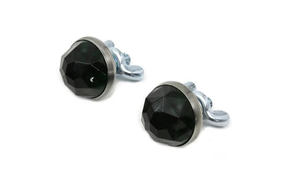 V-Twin 37-2104 Green Reflector Set – 1 Inch Diameter with Stud, Spring, and Wing Nut by V-Twin