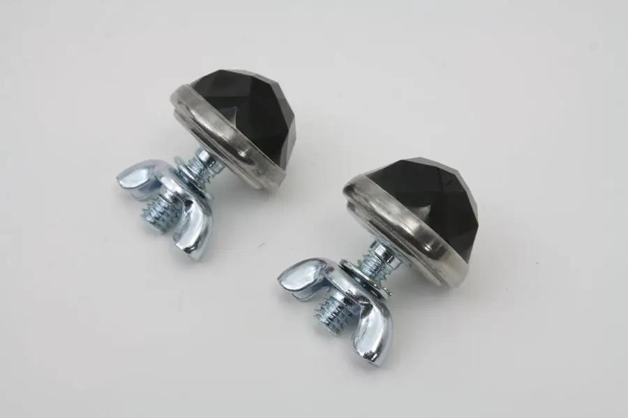 V-Twin 37-2104 Green Reflector Set – 1 Inch Diameter with Stud, Spring, and Wing Nut by V-Twin