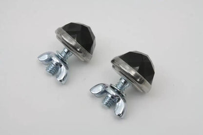 V-Twin 37-2104 Green Reflector Set – 1 Inch Diameter with Stud, Spring, and Wing Nut by V-Twin