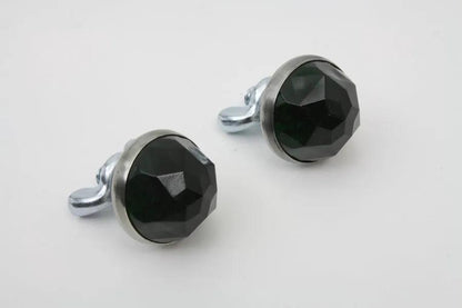 V-Twin 37-2104 Green Reflector Set – 1 Inch Diameter with Stud, Spring, and Wing Nut by V-Twin
