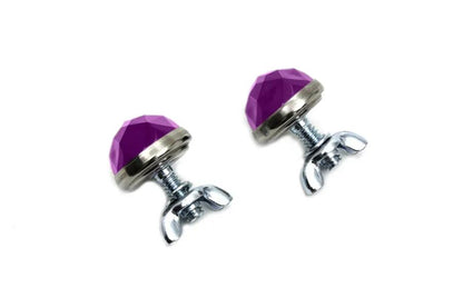 V-Twin 37-2105 Purple Reflector Set with Stud, Spring, and Wing Nut by V-Twin