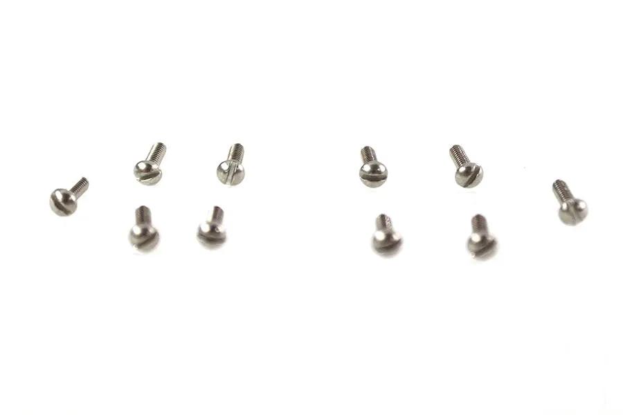 V-Twin XL Starter Screw Set Part Number 91783A166 – Stainless Steel Round Head Slotted Screws for Harley Davidson XL Models by V-Twin