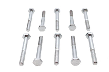 Ultima Chrome Hex Cap Bolts 1/4 inch x 2 inch, Fine Thread, USA Made by Ultima
