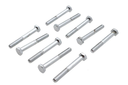 Ultima Chrome Hex Cap Bolts 1/4 inch x 2 inch, Fine Thread, USA Made by Ultima