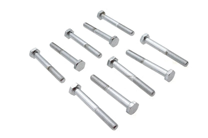 Ultima Chrome Hex Cap Bolts 1/4 inch x 2 inch, Fine Thread, USA Made by Ultima