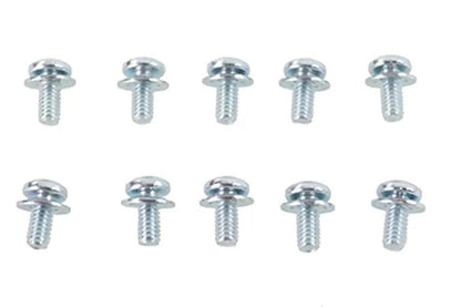 V-Twin Panhead Screw with Spring Lock Washer - 8-32 Thread, 1/4 Inch Length, Pack of 5 by V-Twin