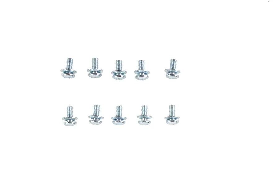 V-Twin Panhead Screw with Spring Lock Washer - 8-32 Thread, 1/4 Inch Length, Pack of 5 by V-Twin
